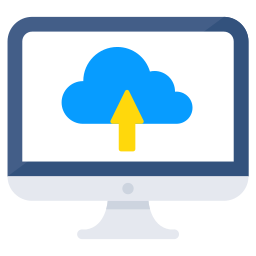 archiviazione nel cloud icona