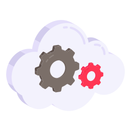 configurazione cloud icona