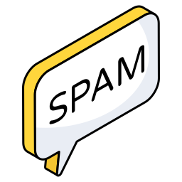 texto de spam Ícone
