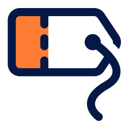 etiqueta icono