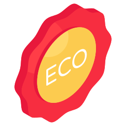Eco label icon