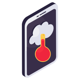 aplicación meteorológica móvil icono