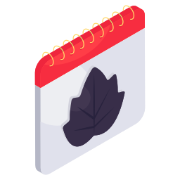 Autumn calendar icon