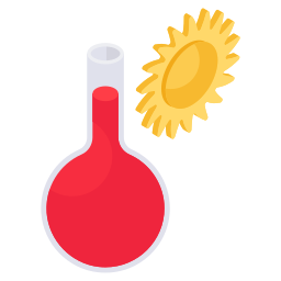 Summer temperature icon