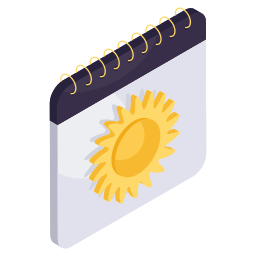 Летний календарь иконка