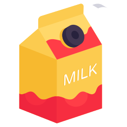 pakiet mleka ikona