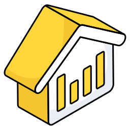 infografía inmobiliaria icono