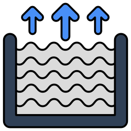 Rising water level icon