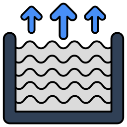 montée du niveau de l'eau Icône