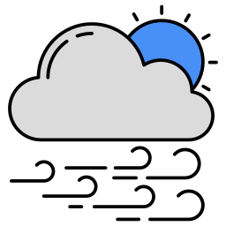 Partly sunny day icon