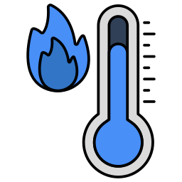 indicador de temperatura Ícone