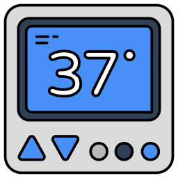 dispositivo termostato icona