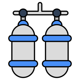 conteneurs d'oxygène Icône