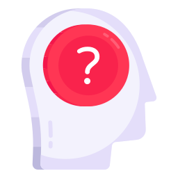 Confused brain icon