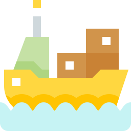 Cargo ship icon