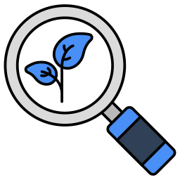 Leaf analysis icon