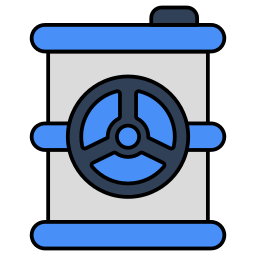 barril radiactivo icono