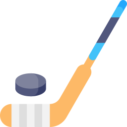 palo de hockey sobre hielo icono