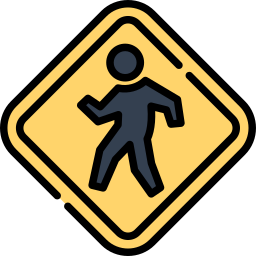 Paso de peatones icono