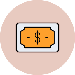 notatka dolarowa ikona