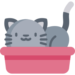 scatola per gatti icona
