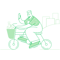 Bike guy icon