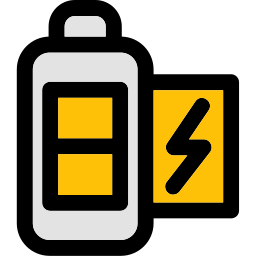 Половина батареи иконка