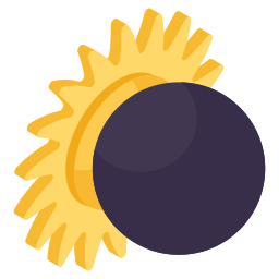 eclissi solare icona