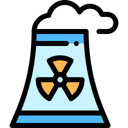 Planta nuclear icono
