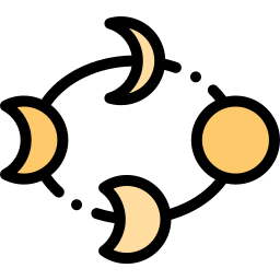 Fases de la luna icono