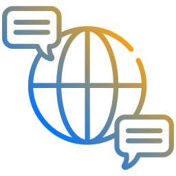 comunicación global icono