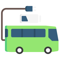 transporte sostenible icono