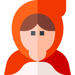 Red riding hood icon