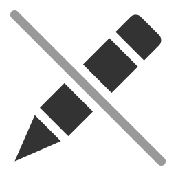 pen schuine streep icoon