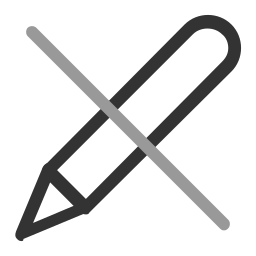 pen schuine streep icoon