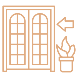 puerta principal icono