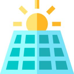 Panel solar icono