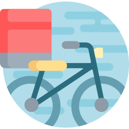 Delivery bike icon