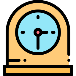 Reloj de mesa icono