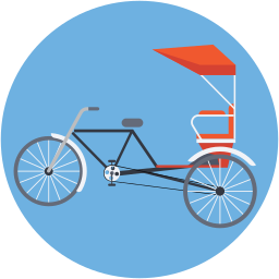 riksza rowerowa ikona