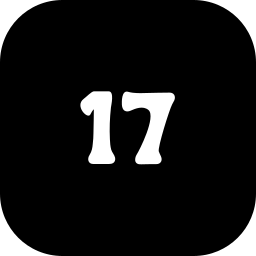 número 17 icono