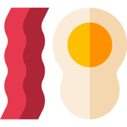 Huevos fritos icono