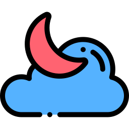 Cloudy night icon