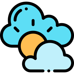 Día nublado icono