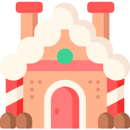 Gingerbread house icon