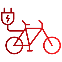 bicicleta eléctrica icono