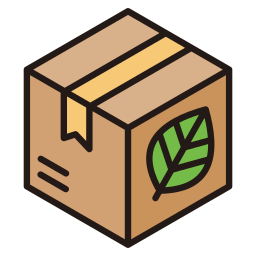 paquete ecológico icono