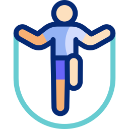 Rope skipping icon