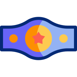 cinturón de boxeo icono