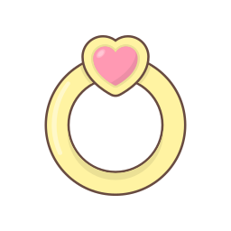 anel de amor Ícone